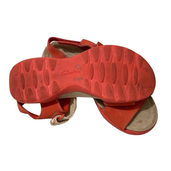 Clarks Amanda Sprint Womens Sandal Coral US Size 6.5 Comfort Ankle Straps - Picture 5 of 6